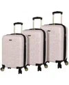 Bcbg Eneration 3 Piece Luggage Set In Pink