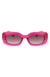 Bcbg 49mm Twist Oval Sunglasses In Pink