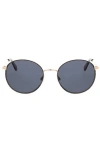 Bcbg 50mm Glitter Rim Round Sunglasses