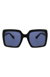 Bcbg 52mm Oversize Square Sunglasses In Black