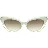 Bcbg 53mm Scalloped Cat Eye Sunglasses