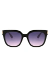 Bcbg 54mm Classic Square Sunglasses In Black