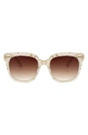 Bcbg 54mm Classic Square Sunglasses In Pearl Havana