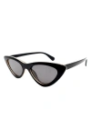 Bcbg 54mm Extreme Cat Eye Sunglasses In Shiny Black