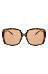 Bcbg 54mm Oversized Square Sunglasses In White