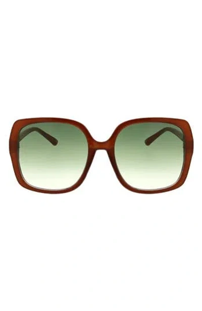 Bcbg 54mm Oversized Square Sunglasses In White