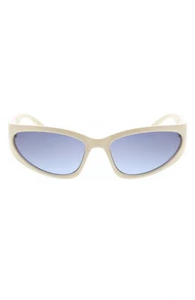 Bcbg 54mm Racer Wrap Sunglasses In White