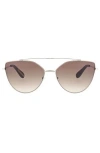 Bcbg 60mm Metal Browline Cat Eye Sunglasses
