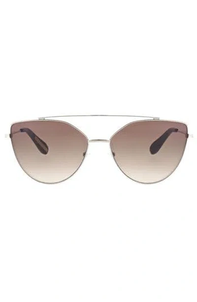 Bcbg 60mm Metal Browline Cat Eye Sunglasses