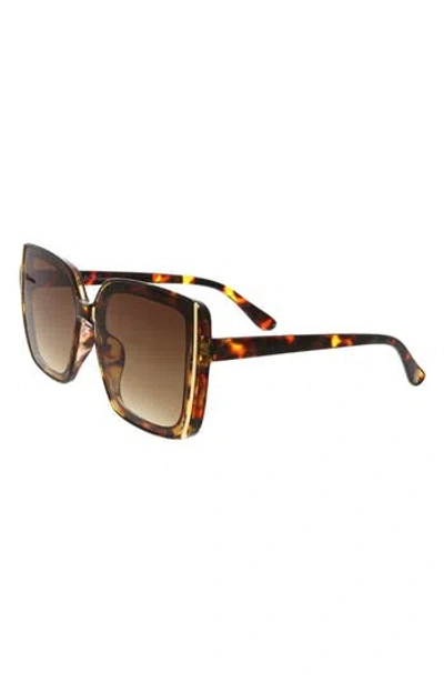 Bcbg 61mm Oversize Square Sunglasses In Brown
