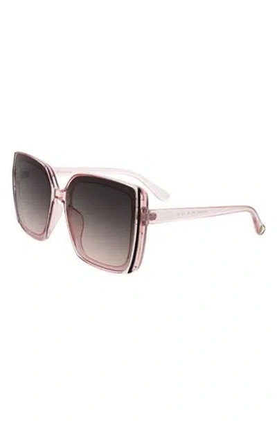 Bcbg 61mm Oversize Square Sunglasses In Pink