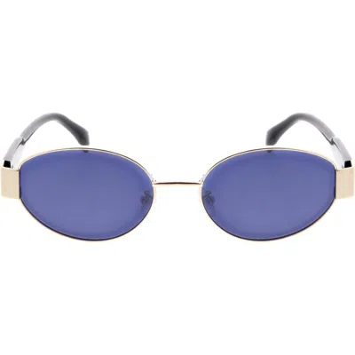 Bcbg 65mm Metal Oval Sunglasses