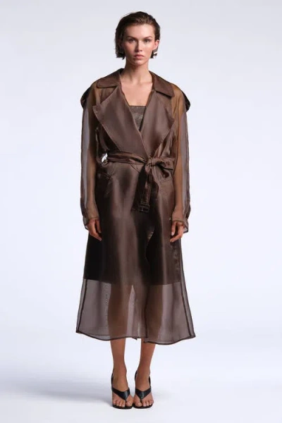 Bcbg Adelle Trench In Chocolate