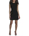 Bcbg Iconic Stretch Asymmetric Minidress In Black