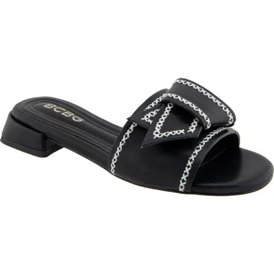 Bcbg Amora Slide Sandal In Black