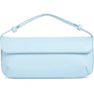 Bcbg Asymmetric Flap Shoulder Bag In Blue