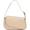 Bcbg Asymmetric Flap Shoulder Bag In Taupe
