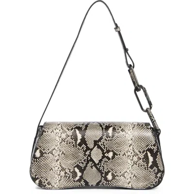 Bcbg Asymmetrical Faux Leather Hobo Bag In White