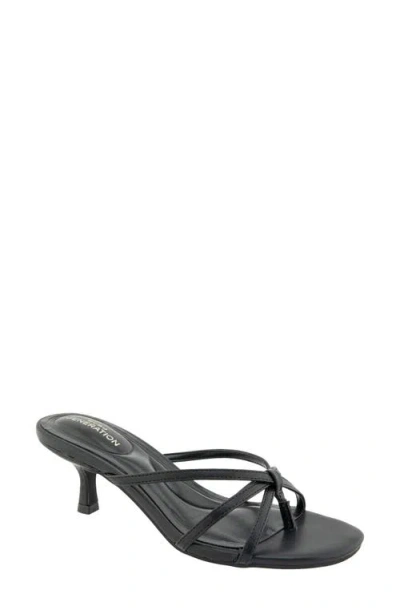 Bcbg Atlase Kitten Heel Flip Flop In Black