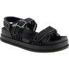 Bcbg Bara Platform Slingback Sandal In Black Mesh
