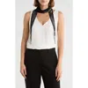 Bcbg Beaded Skinny Scarf In Black