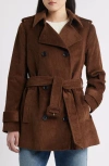 Bcbg Belted Corduroy Trench Coat