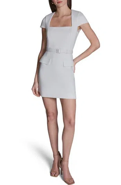 Bcbg Belted Sheath Minidress In Gray