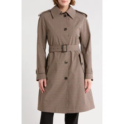 Bcbg Belted Trench Coat In Blue