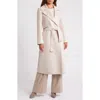Bcbg Belted Trench Coat In Oyster