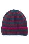 Bcbg Bicolor Stripe Knit Beanie In Multi