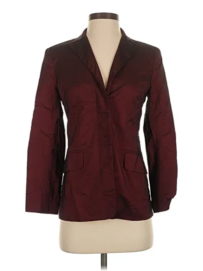 Pre-owned Bcbg Blazer Jacket In Burgundy