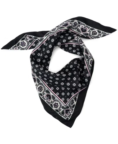 Bcbg Block Printed Triangle Scarf In Black