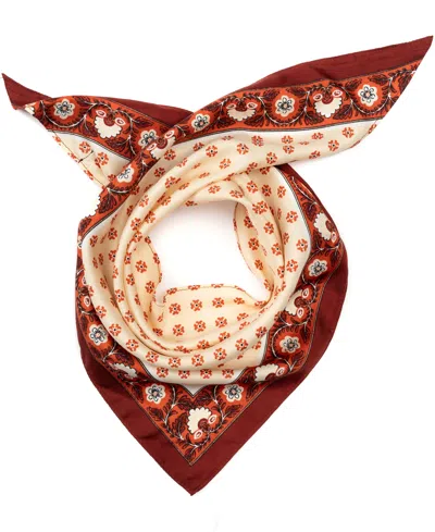Bcbg Block Printed Triangle Scarf In Purple