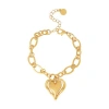 Bcbg Bold Heart Pendant Bracelet In Gold