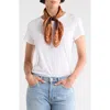 Bcbg Border Print Scarf In Rust