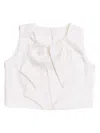 Bcbg Girls Bow Blouse In White