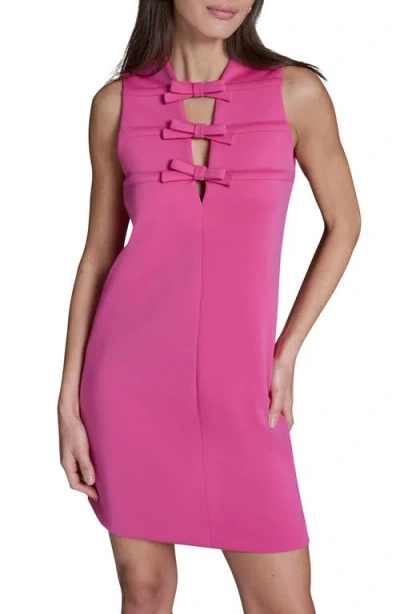 Bcbg Bow Sleeveless Minidress In Pink
