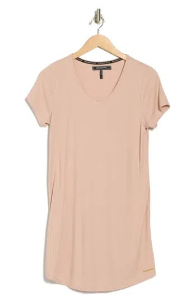 Bcbg Brushed Ribbed Nightgown In Beige