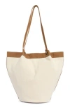 Bcbg Canvas Tote Bag In Neutral