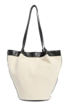 Bcbg Canvas Tote Bag In Black