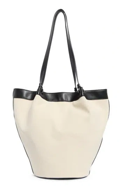 Bcbg Canvas Tote Bag In Black
