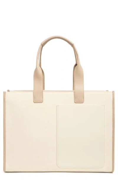 Bcbg Canvas Tote In Neutral Combo