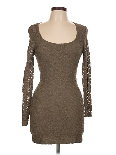 Pre-owned Bcbg Casual Dress In Brown