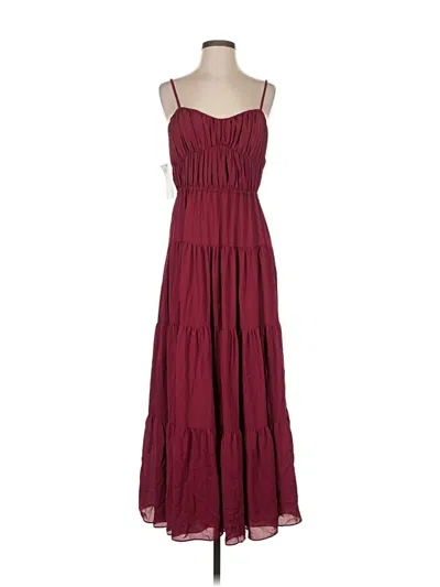 Pre-owned Bcbg Casual Dress In Burgundy