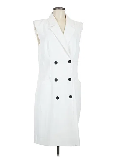 Pre-owned Bcbg Casual Dress In White