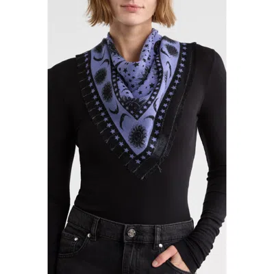 Bcbg Celestial Square Scarf In Periwinkle