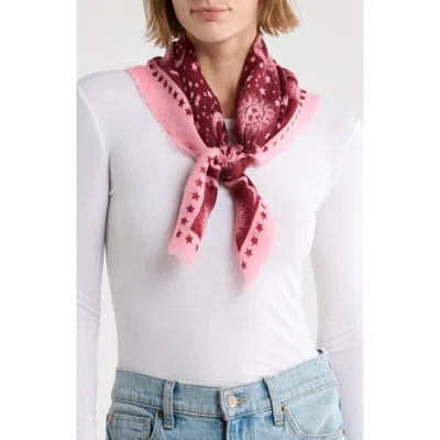 Bcbg Celestial Square Scarf In Red