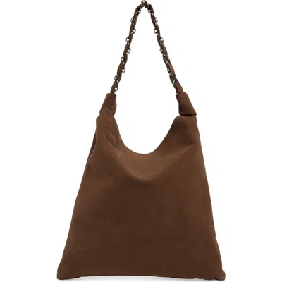 Bcbg Chain Shoulder Bag In Chocolate