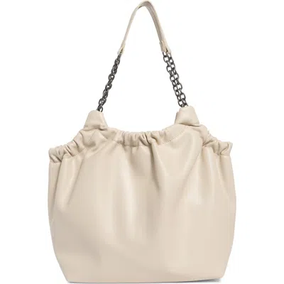 Bcbg Chain Water Repellent Shoulder Bag In Brown