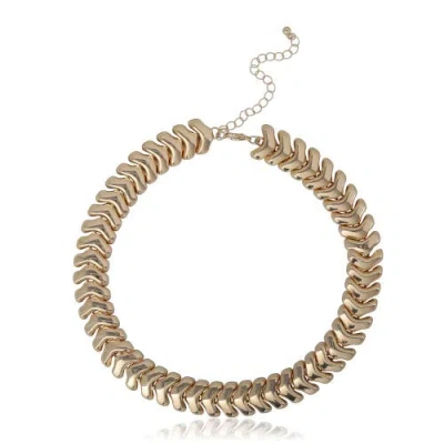 Bcbg Chunky Gold-tone Chevron Chain Necklace